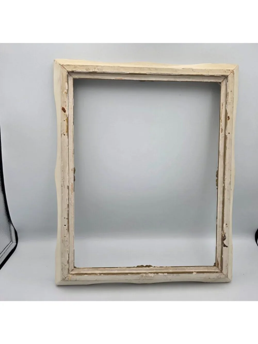 Vintage Ornate Baroque Style Gold & White Picture Frame 10
